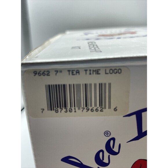 Annalee Doll Society 7” Tea Time Logo Kid 1997-1998 Doll Membership Pin New - Picture 12 of 12